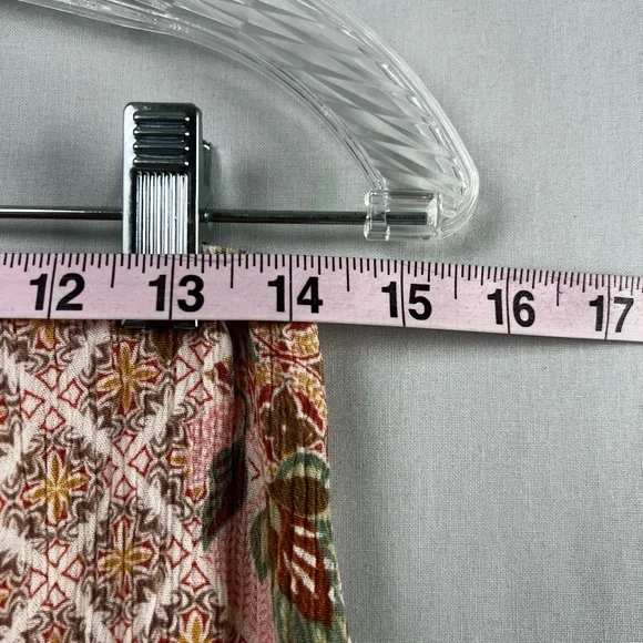 Promesa Maxi Dress Womens Medium Sleeveless Floral Cutout Sides Gauze Pink - Picture 8 of 10